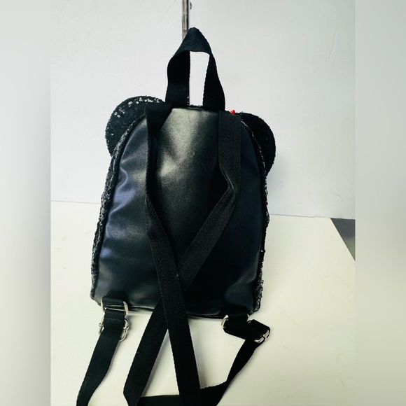 Disney Minnie Mouse Sequin Backpack small black/red - Picture 5 of 7